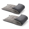RelaxCoo Microwave Heating pad with Washable Cover 6 * 12" Microwavable Heat Pad for Neck Shoulder, Cramps, Back Pain Relief, Warm Compress Bean Bag Moist Heat Pack for Muscles, Joints, 2 Pack - style: Grey 2 Pack