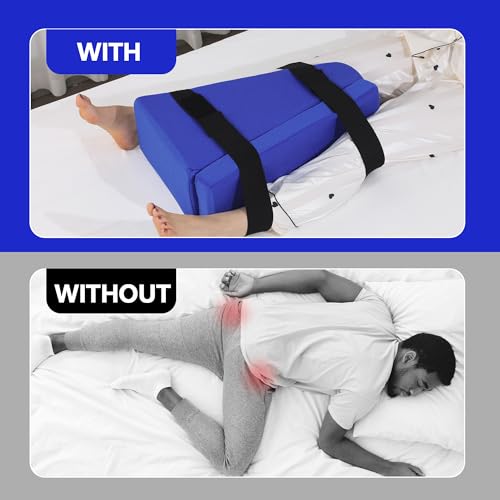 ROYALAY Adjustable Hip Replacement Kit After Surgery, Hip Kit for Seniors with Adjustable Strap, Knee Replacement Pillow with Washable Cover