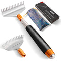 Back Scratcher Detachable Claws with Massage Roller - color: Black, size: L&S