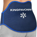 KingPavonini Extra Large Ice Pack for Back Pain Relief, 1 Gel Pack, Blue - color: Blue (1 Wrap+1 Gel Pack)