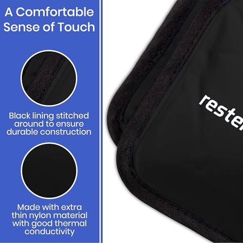 Rester's Choice Extra-Large Gel Ice Pack (13" x 21.5") - Reusable, Flexible, Durable - Ideal for Back, Shoulder, Knee (Black, 1 Pack, X-Large) - color: Black, size: 13x21.5 Inch (Pack of 1)