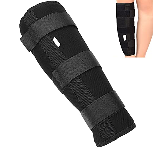 Calf Fixed Stabilizer, Comfortable Calf Support Strap Splint Tibia and Fibula Protector Shank Fracture Fixation Strap for Men and Women(M) - size: M