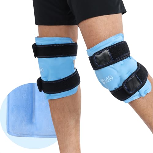 REVIX Ice Wraps for Knee, Ice Packs Reusable with Cold Compression, 2 Pack - style: Blue-2 Packs