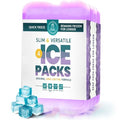 Healthy Packers Ice Packs for Lunch Boxes, Slim Cooler Ice Packs - color: Purple (4 Pack)