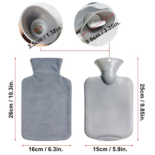 Hot Water Bottle Wearable, Wrap Around Hot Water Bottle Bottle Warmer with Longer Belt for Period Pain Relief Neck, Shoulder, Back, Legs,Waist Warm