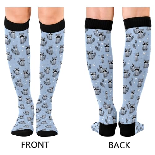 Wusikd Cute Penguin Compression Socks for Women and Men Circulation Long Socks for Athletic Running 1 - color: Multi 3