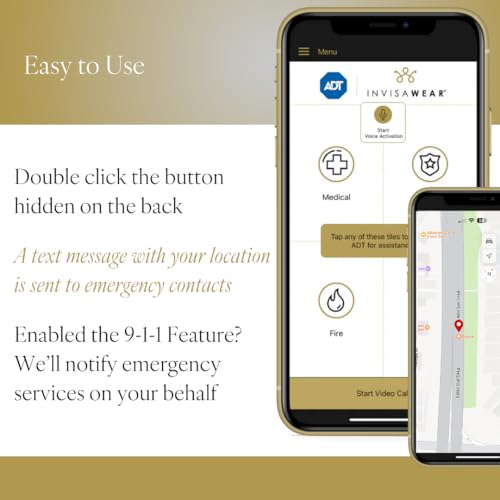 invisawear Smart Jewelry - Personal Safety Device - Keychain