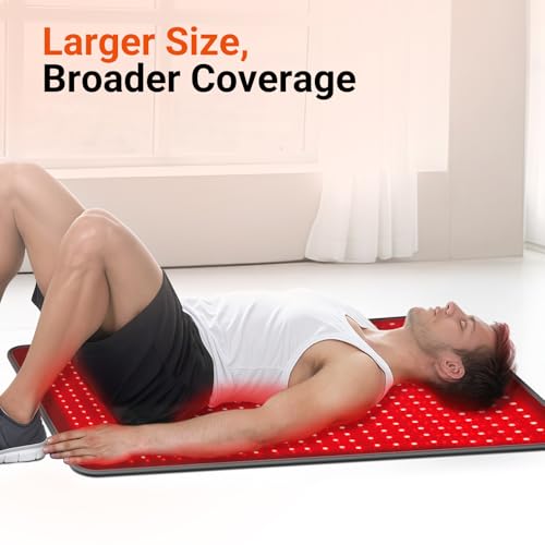 Comfytemp Red Light Therapy Pad for Body, 41.5'' x 26'', 660nm & 850nm - size: 41.5'' x 26''