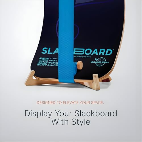 GIBBON SlackBoard, Balance Board Kids & Adults, Slackline Balance Trainer - color: Waves Plus with Stand