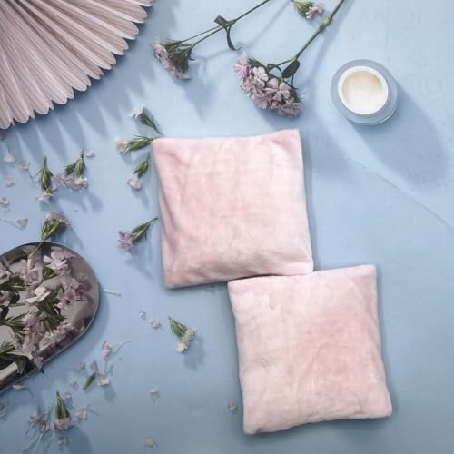 Microwavable Heating Pad, Moist Heat Pad for Pain Relief, Cramp, Menstrual, Tension and Stress, Heat Compress Wrap for Neck, Back, Shoulder, Muscle, Abdomen, Joint (2 Mini Pink) - style: 2 Mini Pink