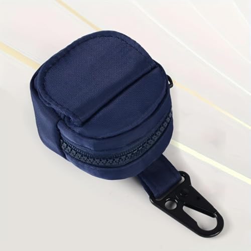 Mini Belt Loop Pouch, Clip-On Waist Pack for Earphones Keys, Portable Multifunctional Organizer (Blue,8 * 6 * 3cm)