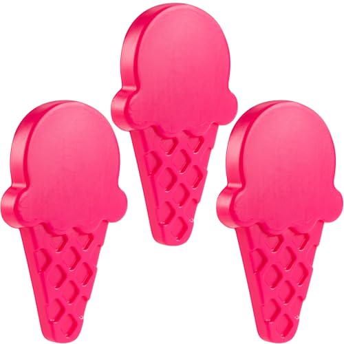 Kids Hard Ice Packs 3 Pack, Slim Reusable Freezer Packs for Lunch Boxes - color: Ice Cream