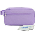 Fammart Freezable Snack Bag with Removable Ice Packs, Small Insulated Lunch Bag Mini Cooler, Leakproof Reusable Snack Lunch Box with Buckle Handle for Work, Travel, Office - Purple - color: with Ice Packs - Purple