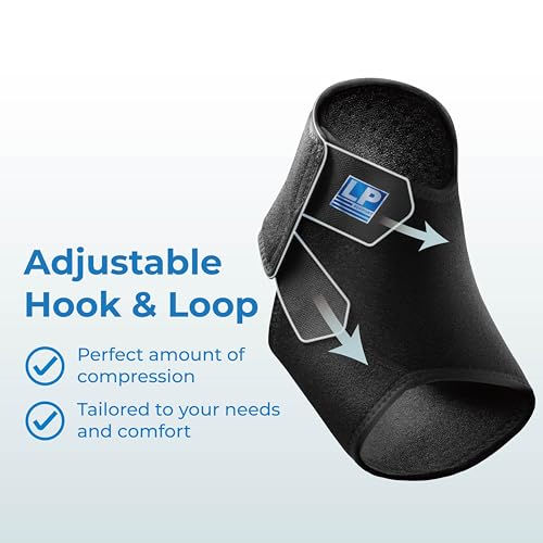 LP 768CN Adjustable Ankle Stabilizer Brace for Men & Women - color: Blue, size: S