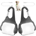 BLBS Rechargeable Dog Collar Light -3 Modes Dog Light, IP65 Waterproof Dog Walking Light, 50LM Dog Lights for Night Walking, Running, Camping, Climbing, Bike, 2 Pack - color: White