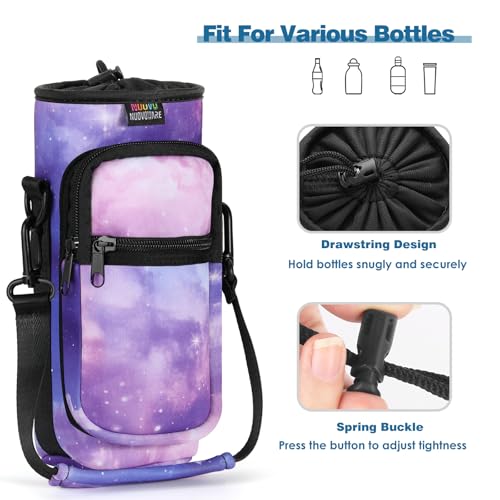 Nuovoware Water Bottle Carrier Bag, 25oz/32oz, StarrySky Purple - color: StarrySky Purple, size: 25-32 Ounces - Standard
