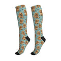 Cute Dog Compression Socks Women Men, Dog Lover Gift - color: Cocker Spaniel