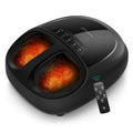 Snailax 2026 Upgraded Foot Massager with Heat,Compression, Shiatsu, Size 15 - color: B.black