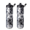 HydraPak Polar Sport Insulated Water Bottle 2-Pack (24oz, Contender Black) - color: Contender Black, style: 24oz/700ml (2-Pack)