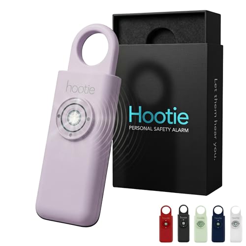 HOOTIE Personal Safety Alarm for Women, Men and Kids — 130dB Personal Alarm Keychain, Pull Pin Safety Alarm Keychain with Strobe Light, Self-Defense Alarm for Campus, Travel and Running — Lavender - color: Lavender