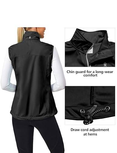 Little Donkey Andy Women's Lightweight Vest Windproof Sleeveless Jacket - color: Pure Gray, size: Medium