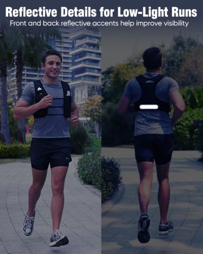 Zelvot Running Vest for Women Men, Touchscreen Phone Pocket - color: Purple, size: X-Small-Small