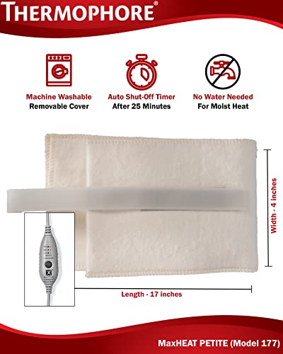 Thermophore Classic Moist Heat Pack, Designed to Deliver Intense Moist Heat to Relieve Pain, Muscle Cramps and Stiffness, Stimulates Circulation to Promote Healing, Petite, 4" x 17" - size: 1 Count (Pack of 1)