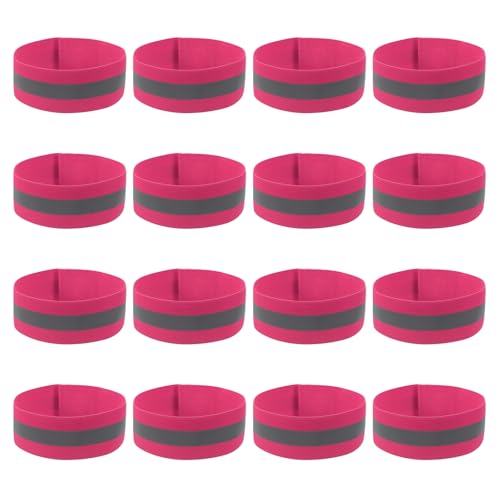 PATIKIL Reflective Bands for Wrist Arm Ankle Leg High Visibility Band - color: Pink