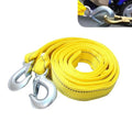 ATV Tow Strap with Hooks, Heavy Duty Nylon Towing Straps, 2" x 13ft 10,000 lbs Capacity Tow Rope, Emergency Towing Straps for Vehicles, Cars, Trucks, ATV, for Roadside Recovery(Yellow)