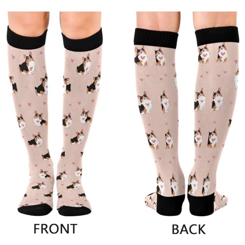 Wusikd Pirate Skulls Compression Socks for Women and Men Circulation Cute Long Socks for Athletic Running 1 - color: Multi 31