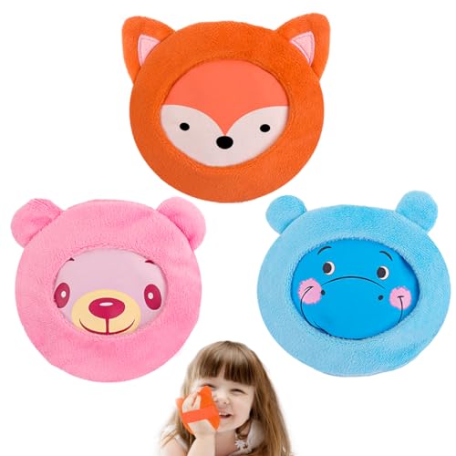 Hilph Kids Ice Packs, 3 Cute Animal Ice Packs with Cover & Handheld Straps - style: E-Fox&Hippo&Bear