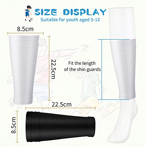 Skylety Soccer Shin Guard Sleeves Calf Compression Sleeves Football Leg Sleeve Compression Support Sports Sleeve Socks for Men and Women for Soccer Sport Running Cycling
