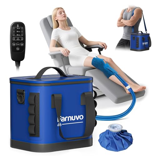 Ice Machine for Knee After Surgery Cold Therapy Cryotherapy Machine with Timer Knee Replacement Surgery (Blue)