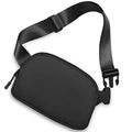 Amazerbst Belt Bag, Fanny Pack, Everywhere Belt Bag,40 Inch Adjustable Strap, for Women and Men,Waterproof - color: Black