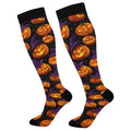 Wusikd Cats Compression Socks for Women and Men Circulation Cute Long Socks for Athletic Running 1 - color: Pumpkins