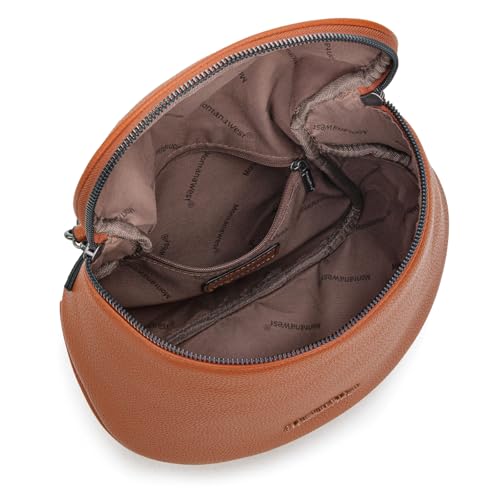 Montana West Crossbody Bag for Women, Vegan Leather Bum Bag with Coin Purse - color: Cognac