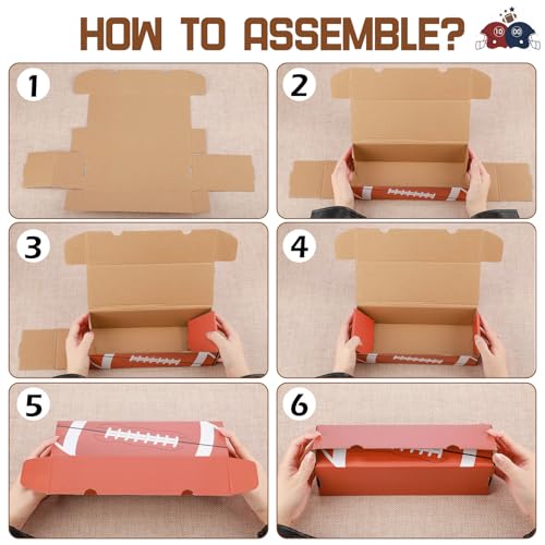 AmazingSpark 6 Pack 3, 600 Counts Football Trading Card Storage Box Sports Game Cardboard Collector Boxes Storage Box with Dividers, Collection Organizer for Football Baseball Sports Cards
