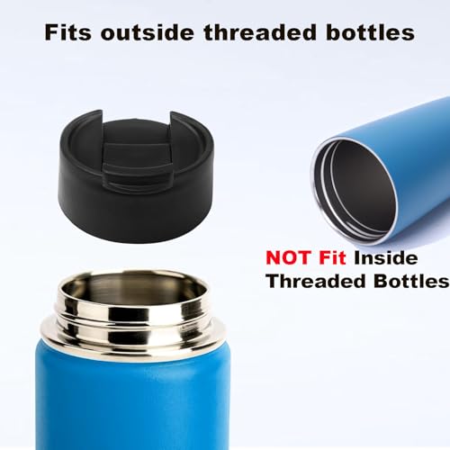 Flip Lid for Hydro Flask 12 16 18 20 32 40 64 oz Wide Mouth Water Bottles, Simple Modern Replacement Flip Lid for Hydroflask,Thermoflask,Iron Flask, Takeya and More 2.28" Wide Mouth Bottles