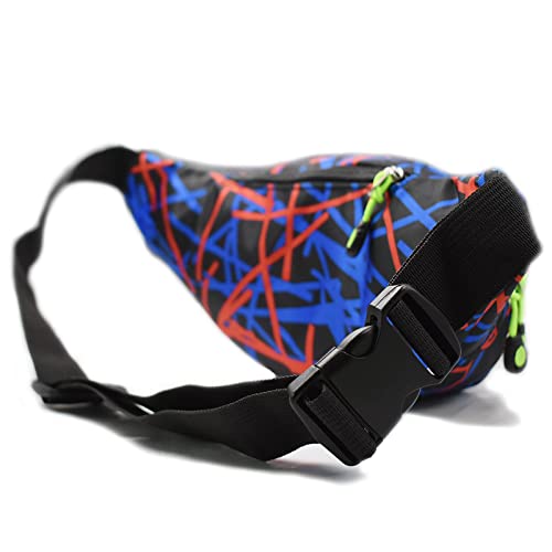 Fanny Pack Fashion Waist Chest Bag Adjustable Belt Chest Shoulder Pack Casual Bag Bum Bags Hip Pouch for Women Men Running Hiking Fitness Cycling Beach Travel Concert Festival (2 pack pink + black) - color: 2 pack pink + black