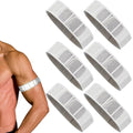 GORGECRAFT 6Pcs White Reflective Arm Bands for Night Walking Runners Reflector Wristbands Wrist Ankle Cycling Running Gear Bike Pant Leg Tape Strap Bicycle Pants Clips Armbands
