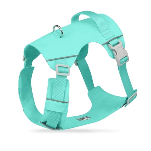 Mile High Life No Pull Dog Harness with Reflective Stripe, Adjustable Easy Get on Lightweight Harness for Small Medium Large Dogs Walking Running Training (Green, XL Chest 26"-37") - color: Green, size: XL Chest 26"-37"