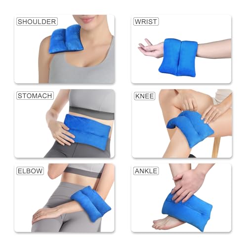 Atsuwell 6 x 11'' Microwave Heating Pad for Cramps & Joint Relief, Blue - style: 6 x 11-Blue