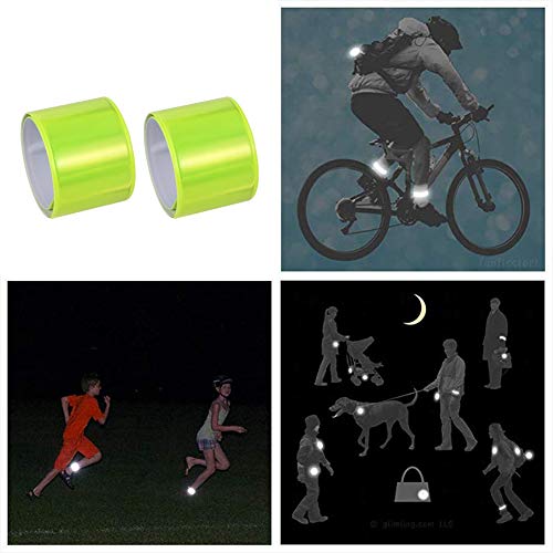 20 Pcs Reflector Snap Bands Fluorescent Slap Armbands