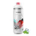 ROCKBROS Bike Water Bottle, 21oz Insulated Cycling Squeeze Bottle - color: White-red