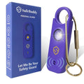 Personal Alarm for Women, Men, Kids, Elderly, Self Defense - Designed by Women 140DB Extra Speakers Alarm with Strobe Light, Rechargeable, Safety Alarms and Premium Keychain (Elegant Purple) - color: Elegant Purple