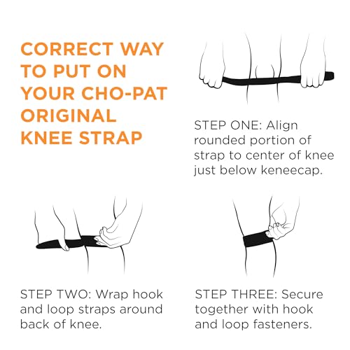 Cho-Pat Original Knee Strap, Patella Support for Runner’s Knee, Medium - size: Medium