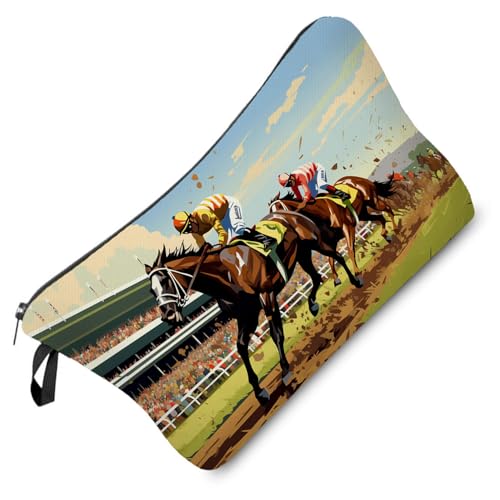 Livel lhood Kentucky Horse Race Cute Small Makeup Bag