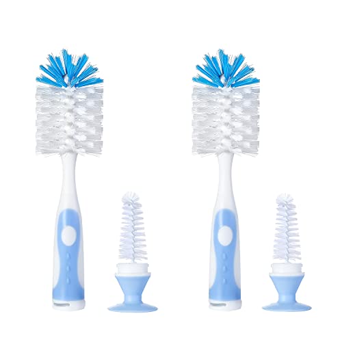 Multifunctional Cleaning Brush, Baby Bottle Brush, Bottle Brush Cleaner - color: Blue 2