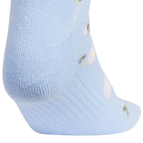adidas Women's Athletic Cushioned Quarter Ankle Socks 6 Pairs - color: Graphic/Glow Blue/Grey/Frozen Purple