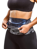 Sweat Shaper Waist Trimmer for Women, Waist Trainer Sauna Belt, Neoprene-free Waist Cincher, Thermo Sauna Slimming Belt - color: Grey Camo, size: XX-Large